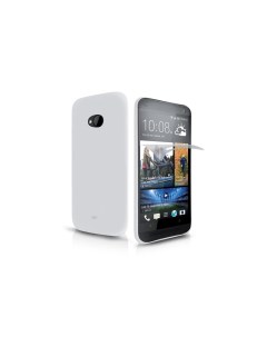 Чехол защитная пленка на телефон HTC One без рисунка белый Sbs