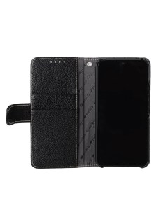 Кожаный чехол книжка Wallet Book Type для Samsung Galaxy S22 черный Melkco