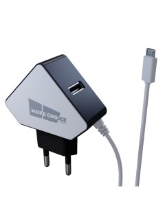 Сетевое зарядное устройство 2USB 1 5A для micro USB NC42m White Black More choice