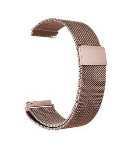 Ремешок для часов универсальный металлический сетчатый 20 мм розовое золото Promise mobile