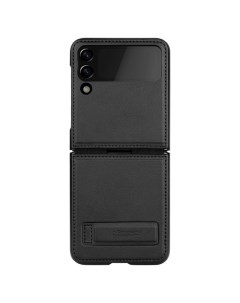 Чехол Qin Vegan leather для Samsung Galaxy Z Flip 4 черный Nillkin