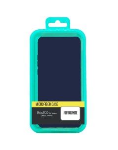 Чехол накладка для Galaxy A54 синий Microfiber Case Borasco Samsung