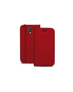 Чехол книжка для Samsung Galaxy S4 краный с карманом для пластиковых карт Sbs