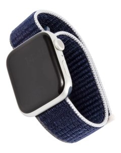 Ремешок MB для Apple Watch 42 44mm SE S3 S6 т синий серо голуб Mobility
