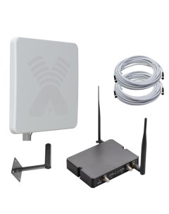 Комплект интернет 3G 4G Дача Максимум Роутер Cat 4 антенна ZETA F MIMO 20 дБ Kroks
