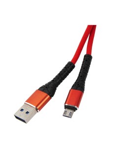 Кабель USB micro USB красный 1 м Mobility