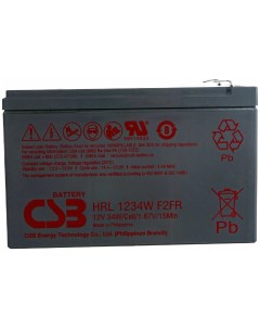 Аккумулятор для ИБП HRL1234W F2 FR 9 А ч 12 В Csb
