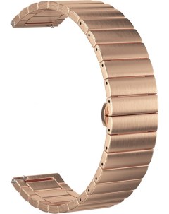 Ремешок стальной Steel Collection 22 для Huawei Watch GT GT2 Розовое золото Gsmin