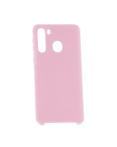 Чехол для Samsung Galaxy A21 Slim Silicone 2 светло розовый Derbi