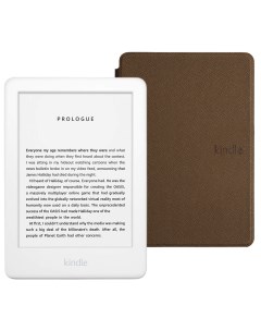Электронная книга Kindle 10 8Gb SO White с обложкой ReaderONE Brown Amazon