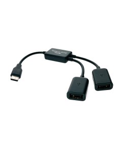 Разветвитель OTG USB 3 1 Type C Male на 2 USB 2 0 Female EhC220 20см хаб Espada