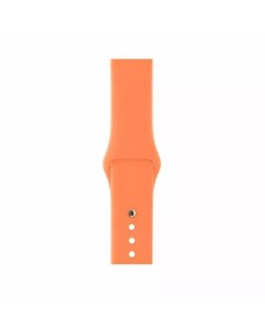 Ремешок силиконовый для Apple Watch 44мм оранжевый Nobrand