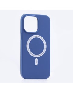 Чехол MageSafe для iPhone 13 Pro Max синий Silicone case