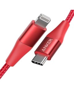Кабель PowerLine II USB C LTG 90см Red Anker