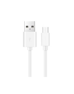 Дата кабель K13m USB 2 1A для micro USB TPE 1м White More choice