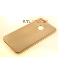 Силиконовый чехол Металлик для Huawei P10 lite золотой Tpu case