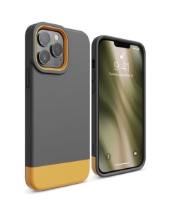 Чехол Glide для iPhone 13 Pro Темно серый Желтый Elago