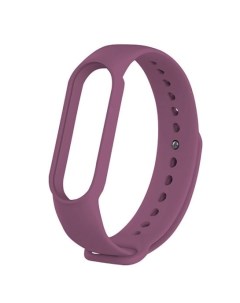 Ремешок силиконовый для фитнес браслета Xiaomi Mi Band 5 фиолетовый Aks-guard