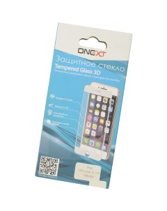 Стекло защитное для iPhone 11 Pro X XS 3D White Frame Комплект 3 штуки Onext