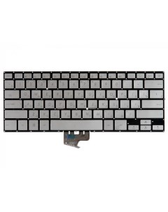 Клавиатура для ноутбука Asus NX500JK серебристая 0KNB0 D620RU00 Rocknparts