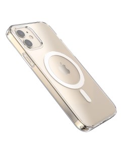 Чехол iPhone 12 Mini Magnetic protective TPU прозрачный Hoco