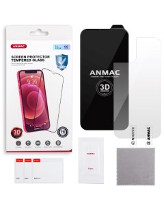 Защитное стекло для IPhone 11 3D черное усиленное Anmac