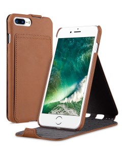 Кожаный чехол флип для Apple iPhone 7 Plus 8 Plus Jacka Stand Type коричневый Melkco