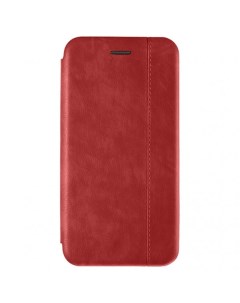 Кожаный чехол книжка 2 для iPhone 12 Mini Красный Open color