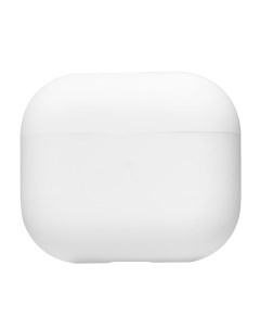 Чехол для кейса наушников Apple AirPods 3 силиконовый тонкий белый Promise mobile