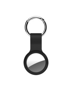 Брелок для AirTag с кольцом силикон Black Deppa