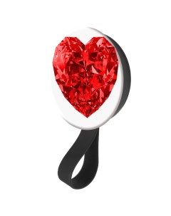 Кольцо держатель с зеркалом для телефона Дела сердечные Рубиновое сердце Krutoff