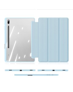 Чехол книжка для Samsung Tab S8 Plus S7 FE Lite S7 Plus Toby series голубой Dux ducis