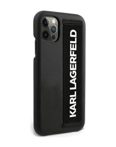 Чехол Karl Lagerfeld with Elastic Strap iPhone 12 12 Pro Черный Cg mobile