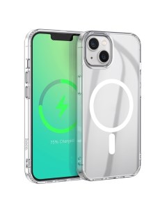 Чехол накладка Light для iPhone 14 Plus MageSafe прозрачный Hoco