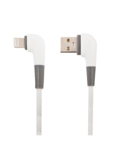 USB кабель LP для Apple Lightning 8 pin L коннектор Кожаный шнурок белый европакет Liberty project