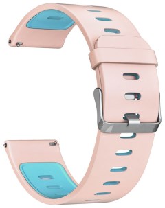 Ремешок для часов спортивный Adhara универсальный силикон розовый голубой Lyambda