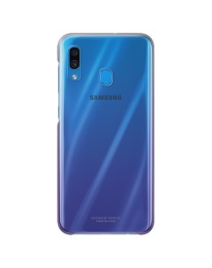 Чехол клип кейс для Galaxy A30 Gradation Cover фиолетовый EF AA305CVEGRU Samsung