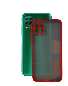 Силиконовый чехол для Huawei P40 Lite Skin Shell красный China