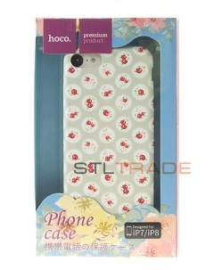 Силиконовый чехол Flowery series для iPhone 7 8 4 7 dots floral Hoco