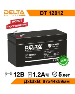 Аккумулятор для ИБП DT 12012 1 2 А ч 12 В DT Дельта