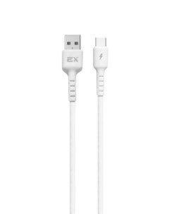 Дата кабель EX K 1264 USB USB Type C 3А 1 м белый Exployd