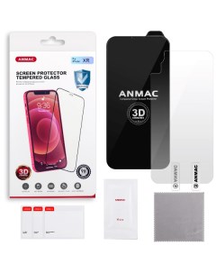 Защитное стекло для IPhone XR 3D черное усиленное Anmac