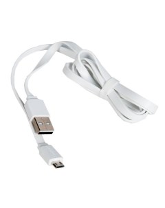 Кабель USB K21m для Micro USB 2 1A длина 1 0м белый More choice