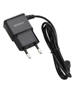 Сетевое зарядное устройство Energy ET 13 с кабелем micro USB 1А цвет чёрный Nrg