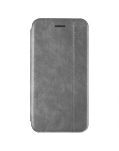 Кожаный чехол книжка 2 для Samsung Galaxy S20 Ultra Серый Open color