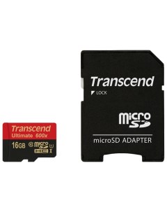 Карта памяти Micro SDHC Ultimate TS16GUSDHC10U1 16GB Transcend