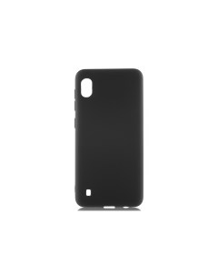 Чехол для смартфона Samsung Galaxy A10 силиконовый матовый черный Borasco