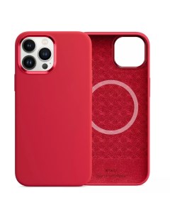 Чехол для телефона Magnetic Silicone Phone Case for iPhone 13 Pro Max 6 7 Red Wiwu