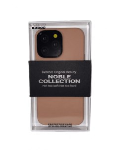 Накладка для iPhone 14 Pro Max Noble кожаная пудро K-doo