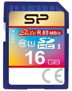 Флеш карта SD 16GB Elite SDHC Class 10 UHS I Silicon power